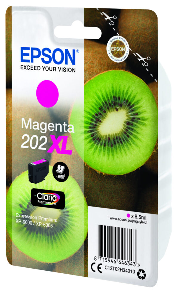 Epson Kiwi Singlepack Magenta 202XL Claria Premium Ink Epson Kiwi Singlepack Magenta 202XL Claria Premium Ink