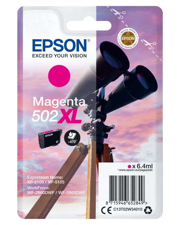 Epson Singlepack Magenta 502XL Ink Epson Singlepack Magenta 502XL Ink