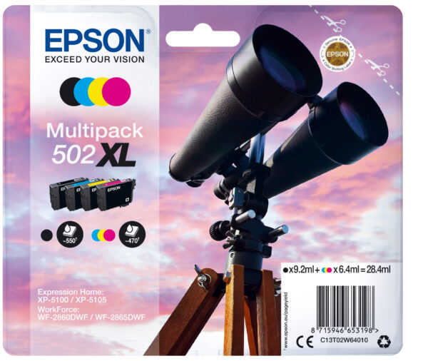 Epson Multipack 4-colours 502XL Ink Epson Multipack 4-colours 502XL Ink