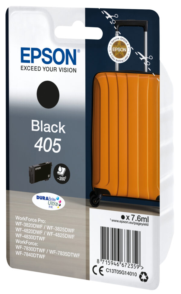 Epson 405 DURABrite Ultra Ink ink cartridge 1 pc(s) Original Standard Epson 405 DURABrite Ultra Ink ink cartridge 1 pc(s) Original Standard