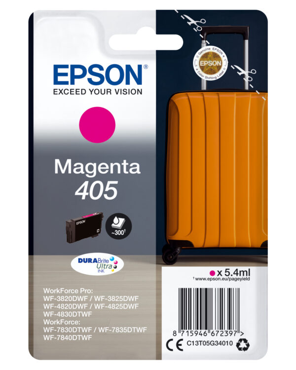 Epson 405 DURABrite Ultra Ink ink cartridge 1 pc(s) Original Standard Epson 405 DURABrite Ultra Ink ink cartridge 1 pc(s) Original Standard