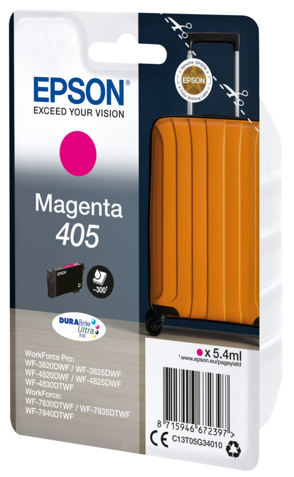 Epson 405 DURABrite Ultra Ink ink cartridge 1 pc(s) Original Standard Epson 405 DURABrite Ultra Ink ink cartridge 1 pc(s) Original Standard