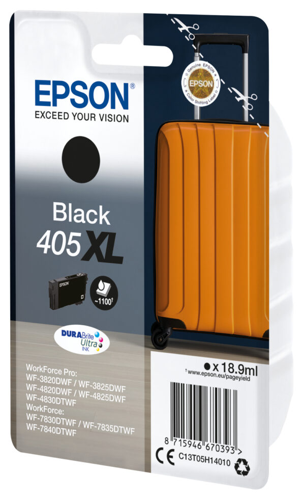 Epson 405XL DURABrite Ultra Ink ink cartridge 1 pc(s) Original High Epson 405XL DURABrite Ultra Ink ink cartridge 1 pc(s) Original High
