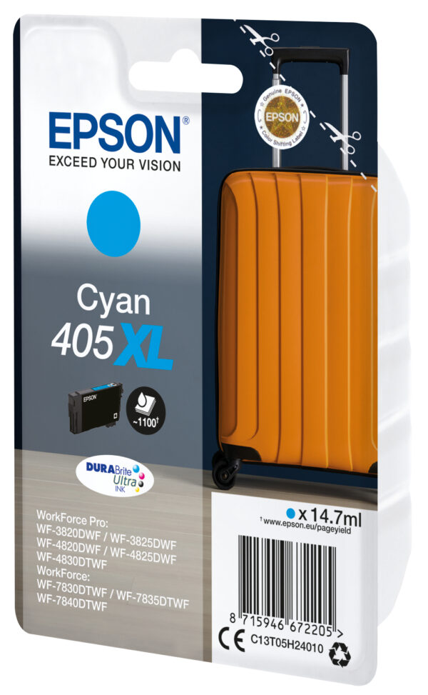 Epson 405XL DURABrite Ultra Ink ink cartridge 1 pc(s) Original High Epson 405XL DURABrite Ultra Ink ink cartridge 1 pc(s) Original High