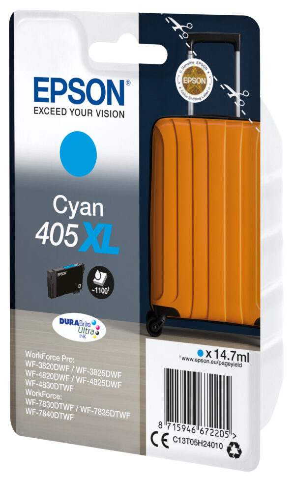 Epson 405XL DURABrite Ultra Ink ink cartridge 1 pc(s) Original High Epson 405XL DURABrite Ultra Ink ink cartridge 1 pc(s) Original High