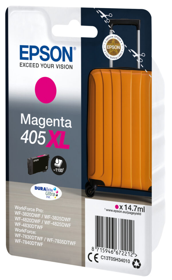 Epson 405XL DURABrite Ultra Ink ink cartridge 1 pc(s) Original High Epson 405XL DURABrite Ultra Ink ink cartridge 1 pc(s) Original High