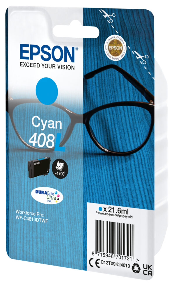 Epson 408L DURABrite Ultra ink cartridge 1 pc(s) Original High (XL) Epson 408L DURABrite Ultra ink cartridge 1 pc(s) Original High (XL)