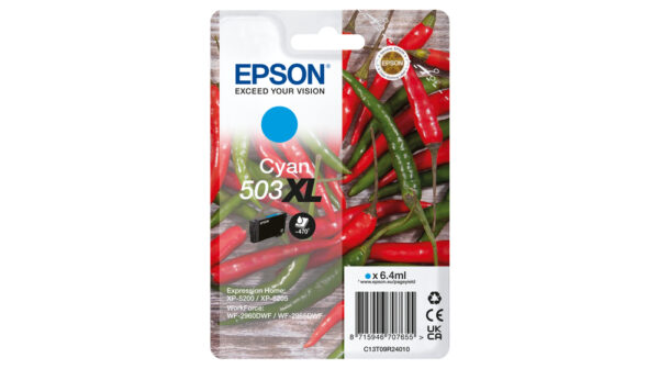 Epson 503XL ink cartridge 1 pc(s) Original High (XL) Yield Cyan Epson 503XL ink cartridge 1 pc(s) Original High (XL) Yield Cyan