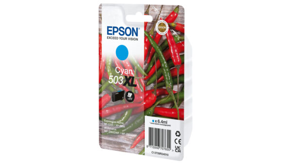 Epson 503XL ink cartridge 1 pc(s) Original High (XL) Yield Cyan Epson 503XL ink cartridge 1 pc(s) Original High (XL) Yield Cyan