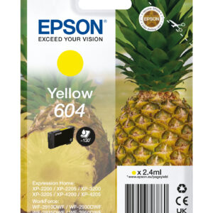 Epson 604 ink cartridge 1 pc(s) Original Standard Yield Yellow Epson 604 ink cartridge 1 pc(s) Original Standard Yield Yellow