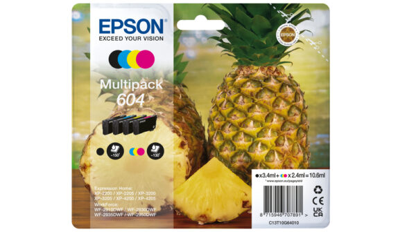 Epson 604 ink cartridge 4 pc(s) Original Standard Yield Black, Cyan, Epson 604 ink cartridge 4 pc(s) Original Standard Yield Black, Cyan,