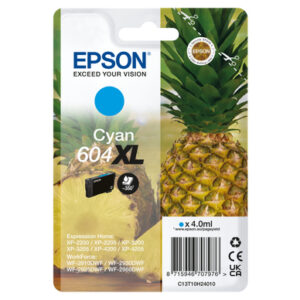 Epson 604XL ink cartridge 1 pc(s) Original High (XL) Yield Cyan Epson 604XL ink cartridge 1 pc(s) Original High (XL) Yield Cyan