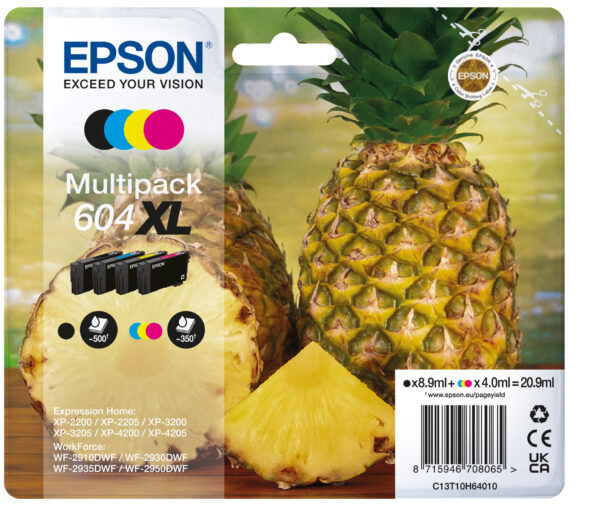 Epson 604XL ink cartridge 4 pc(s) Original High (XL) Yield Black, Epson 604XL ink cartridge 4 pc(s) Original High (XL) Yield Black,