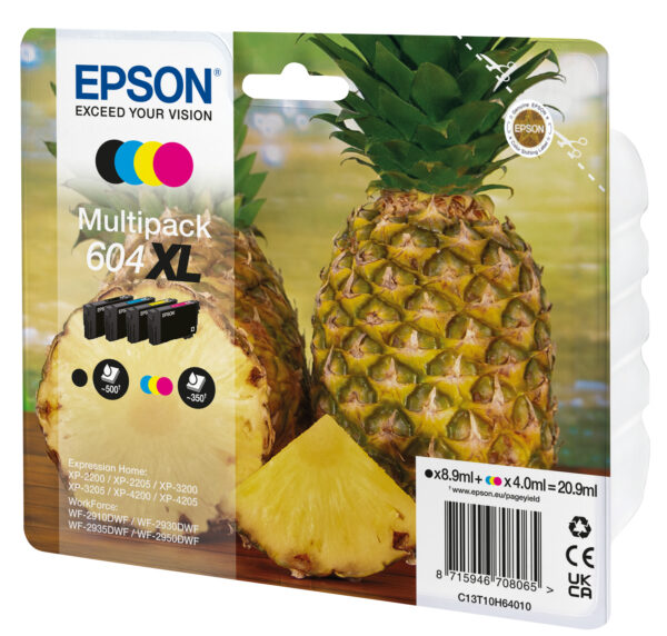 Epson 604XL ink cartridge 4 pc(s) Original High (XL) Yield Black, Epson 604XL ink cartridge 4 pc(s) Original High (XL) Yield Black,