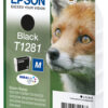 Epson Fox Singlepack Black T1281 DURABrite Ultra Ink
