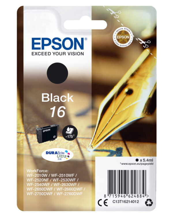 Epson Pen and crossword Singlepack Black 16 DURABrite Ultra Ink Epson Pen and crossword Singlepack Black 16 DURABrite Ultra Ink