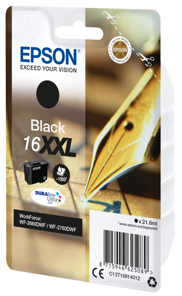 Epson Singlepack Black 16XXL DURABrite Ultra Ink Epson Singlepack Black 16XXL DURABrite Ultra Ink