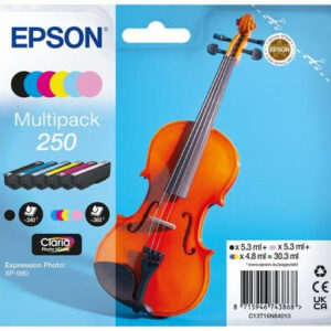 Epson 250 Violin Claria Photo HD ink cartridge 6 pc(s) Original Epson 250 Violin Claria Photo HD ink cartridge 6 pc(s) Original