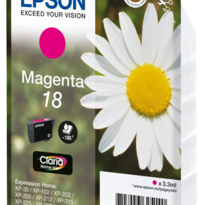 Epson Daisy Singlepack Magenta 18 Claria Home Ink Epson Daisy Singlepack Magenta 18 Claria Home Ink