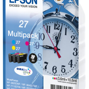 Epson Alarm clock Multipack 3-colour 27 DURABrite Ultra Ink Epson Alarm clock Multipack 3-colour 27 DURABrite Ultra Ink