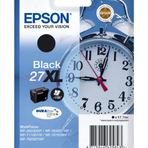 Epson Alarm clock Singlepack Black 27XL DURABrite Ultra Ink Epson Alarm clock Singlepack Black 27XL DURABrite Ultra Ink