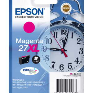 Epson Alarm clock Singlepack Magenta 27XL DURABrite Ultra Ink Epson Alarm clock Singlepack Magenta 27XL DURABrite Ultra Ink