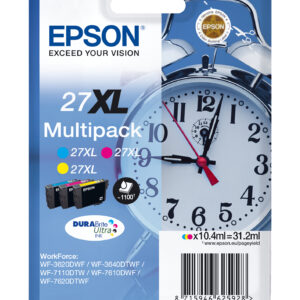 Epson Alarm clock Multipack 3-colour 27XL DURABrite Ultra Ink Epson Alarm clock Multipack 3-colour 27XL DURABrite Ultra Ink