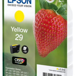 Epson Strawberry Singlepack Yellow 29 Claria Home Ink Epson Strawberry Singlepack Yellow 29 Claria Home Ink
