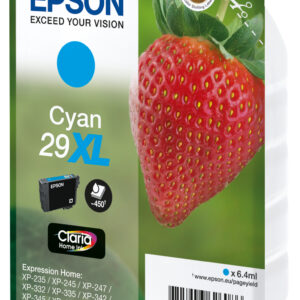 Epson Strawberry Singlepack Cyan 29XL Claria Home Ink Epson Strawberry Singlepack Cyan 29XL Claria Home Ink