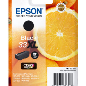 Epson Oranges Singlepack Black 33XL Claria Premium Ink