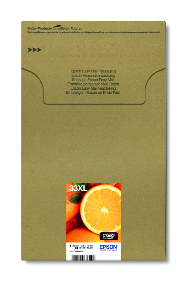 Epson Oranges Multipack 5-colours 33XL Claria Premium Ink EasyMail Epson Oranges Multipack 5-colours 33XL Claria Premium Ink EasyMail