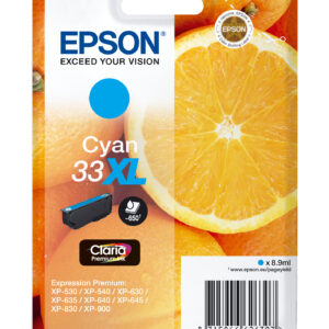 Epson Oranges Singlepack Cyan 33XL Claria Premium Ink