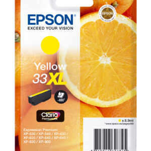 Epson Oranges Singlepack Yellow 33XL Claria Premium Ink