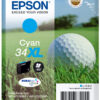 Epson Golf ball Singlepack Cyan 34XL DURABrite Ultra Ink Epson Golf ball Singlepack Cyan 34XL DURABrite Ultra Ink