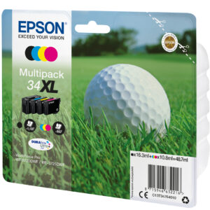 Epson Golf ball Multipack 4-colours 34XL DURABrite Ultra Ink Epson Golf ball Multipack 4-colours 34XL DURABrite Ultra Ink