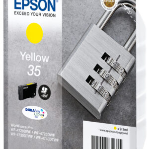 Epson Padlock Singlepack Yellow 35 DURABrite Ultra Ink