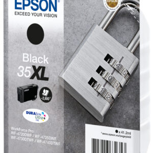 Epson Padlock Singlepack Black 35XL DURABrite Ultra Ink
