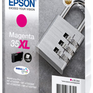 Epson Padlock Singlepack Magenta 35XL DURABrite Ultra Ink