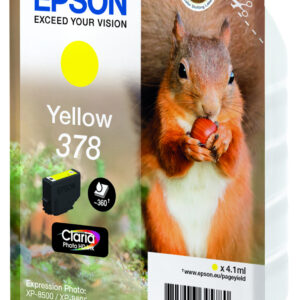 Epson Squirrel Singlepack Yellow 378 Claria Photo HD Ink Epson Squirrel Singlepack Yellow 378 Claria Photo HD Ink
