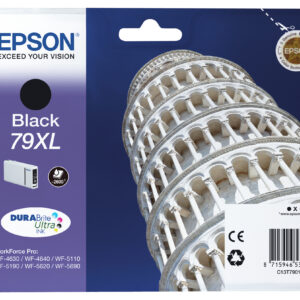 Epson Tower of Pisa Singlepack Black 79XL DURABrite Ultra Ink Epson Tower of Pisa Singlepack Black 79XL DURABrite Ultra Ink