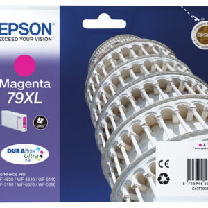 Epson Tower of Pisa Singlepack Magenta 79XL DURABrite Ultra Ink Epson Tower of Pisa Singlepack Magenta 79XL DURABrite Ultra Ink