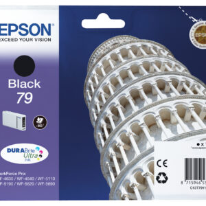 Epson Tower of Pisa Singlepack Black 79 DURABrite Ultra Ink Epson Tower of Pisa Singlepack Black 79 DURABrite Ultra Ink