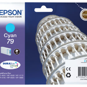 Epson Tower of Pisa Singlepack Cyan 79 DURABrite Ultra Ink Epson Tower of Pisa Singlepack Cyan 79 DURABrite Ultra Ink
