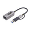 StarTech.com USB-C to Ethernet Adapter with USB-A Dongle, StarTech.com USB-C to Ethernet Adapter with USB-A Dongle,