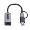 StarTech.com USB-C to Ethernet Adapter with USB-A Dongle, StarTech.com USB-C to Ethernet Adapter with USB-A Dongle,