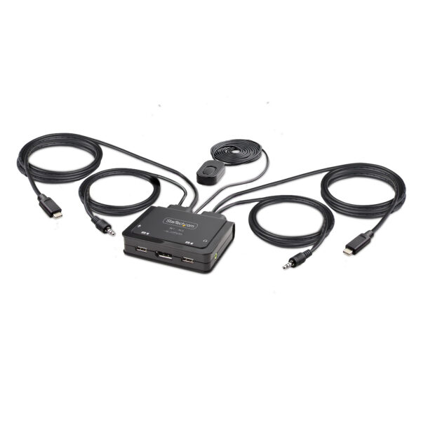 StarTech.com 2-Port USB-C Cable KVM Switch, 4K 60Hz DisplayPort StarTech.com 2-Port USB-C Cable KVM Switch, 4K 60Hz DisplayPort