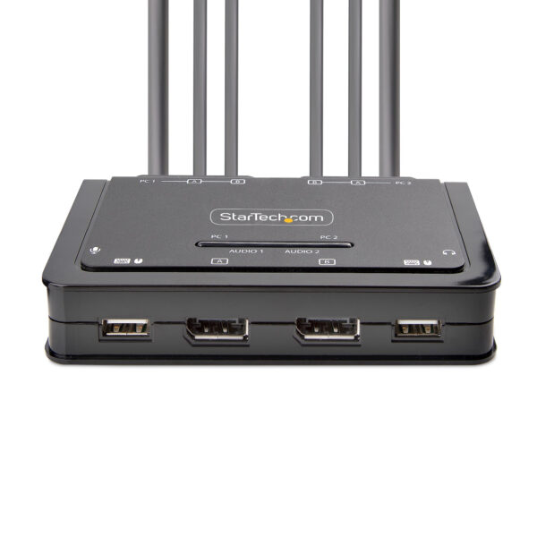 StarTech.com 2-Port Dual-Monitor DisplayPort Cable KVM Switch, 4K StarTech.com 2-Port Dual-Monitor DisplayPort Cable KVM Switch, 4K
