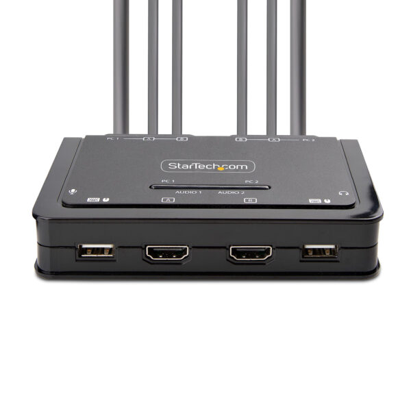 StarTech.com 2-Port Dual-Monitor HDMI Cable KVM Switch, 4K 60Hz, StarTech.com 2-Port Dual-Monitor HDMI Cable KVM Switch, 4K 60Hz,