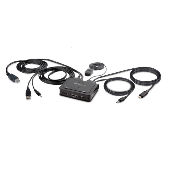 StarTech.com 2-Port Hybrid USB-C HDMI Cable KVM Switch, 4K 60Hz, StarTech.com 2-Port Hybrid USB-C HDMI Cable KVM Switch, 4K 60Hz,