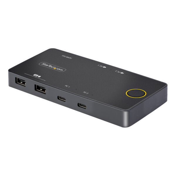 StarTech.com 2-Port USB-C KVM Switch, Single-4K 60Hz HDMI Monitor,